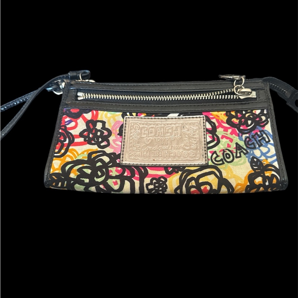Coach Poppy Floral Graffiti Wristlet - EUC - Picture 2 of 5